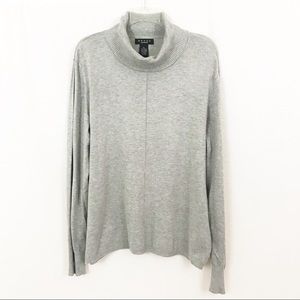 Grey Turtleneck Sweater